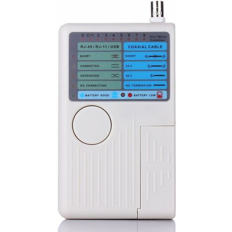 HANBING 4 en 1 testeur de câble réseau RJ45/RJ11/USB/BNC câble LAN Cat5 Cat6 Fil testeur