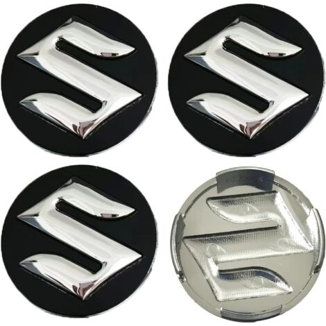 4 enjoliveurs centraux de 54 mm pour Suzuki Swift, SX4, S-Cross, Ignis, Vitara, Solio, Bandit et Swace, protection antirouille pour jantes.