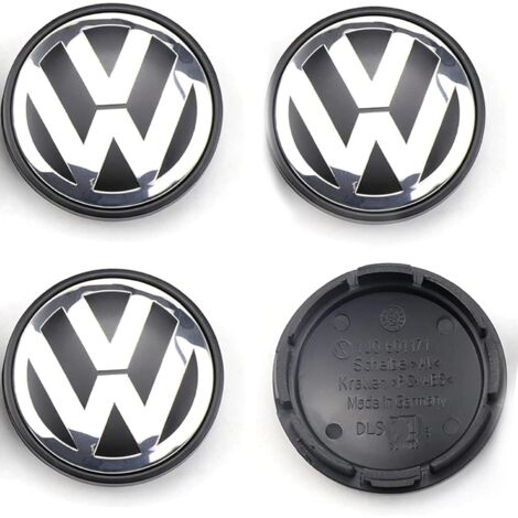 4 enjoliveurs pour Volkswagen, 65 mm, cache-moyeux