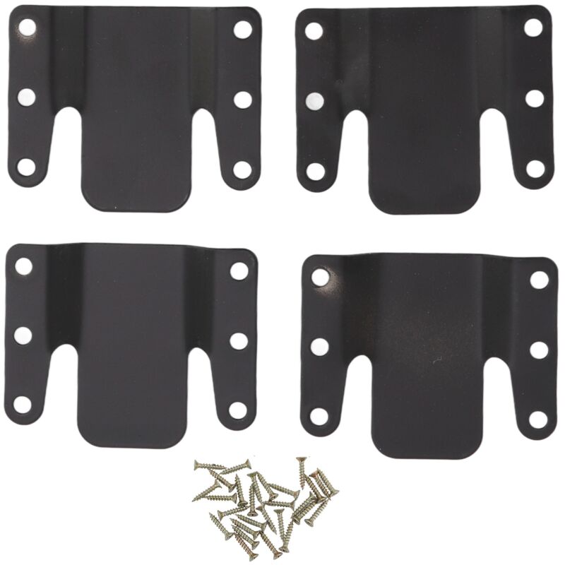 Ineasicer - 4 ensembles Support universel de canapé en fer à emboîter 0.5CM pour canapé sectionnel pour la maison et le dortoir