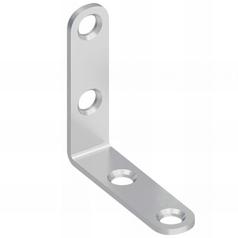 4 équerres de chaise galvanisées - 50x50x13x2,0 mm