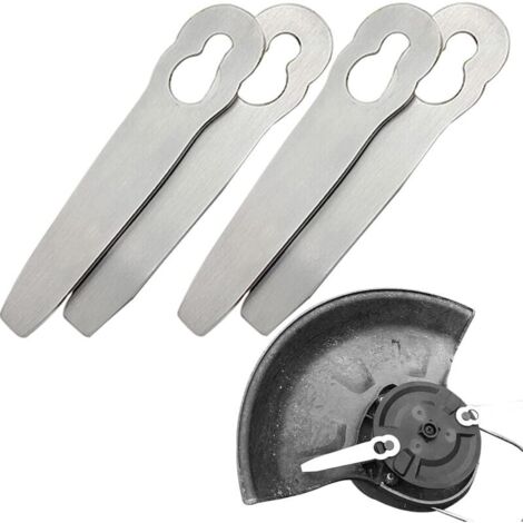 4 Ersatz-Metallmesser, kompatibel mit den Rasentrimmern PolyCut 2-2, PolyCut 3-2, FSA 45, D 57 und FSE 52 robust und unzerbrechlich. Schneidmesser. Zubehör für Rasentrimmer ohne...