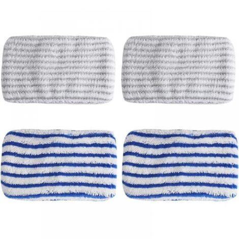4 Ersatz-Mikrofasertücher für ROWENTA Clean & Steam ZR005801, ZR005804, ZR850002, Mikrofasermopp, Rowenta Clean & Steam Wipe