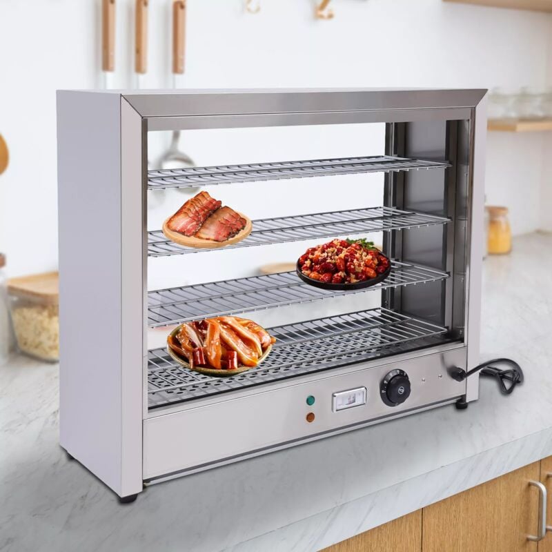 4 étages vitrine de maintien au chaud comptoir Chaud chauffe-plats comptoir de maintien au chaud 30-85°C 220V