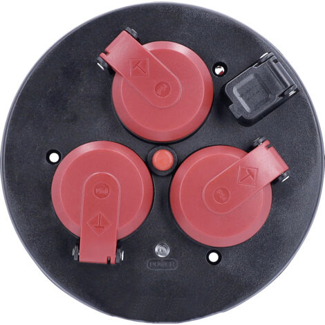 4-fach-Steckdoseneinsatz USB Spannungsanzeige USB rot IP20