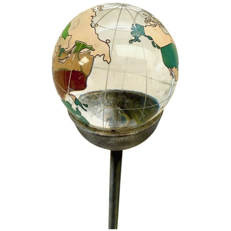 4 Feet Coloured World 60mm Marble Pin Garden Art (Pack of 3) - Bare Metal/Ready To Rust
