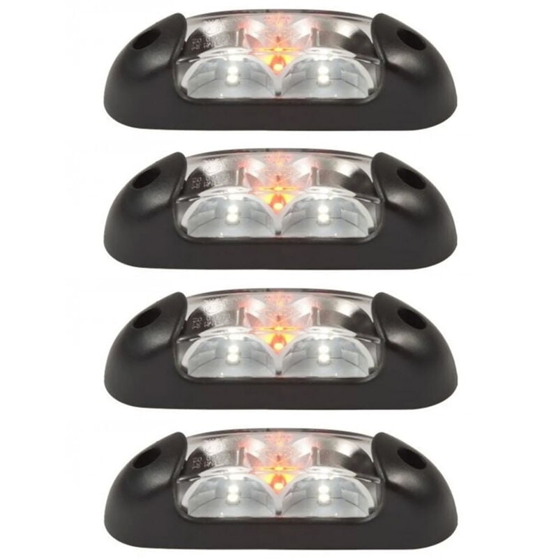 4 feux de gabarit a led tricolore 12/24 volts