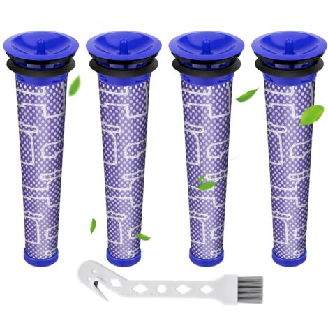 4 Filter für Dyson V6 V7 V8 DC58 DC59 DC61 DC62 SV09 Ersatz-Vorfilter für Staubsauger 965661-01