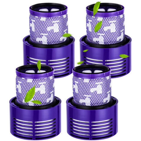 4 filtres pour Dyson V10, filtres pour Dyson Cyclone V10 série SV12, pour aspirateurs, V10 Absolute, V10 Animal, V10 Total Clean, lavables, numéro de remplacement DY-969082-01