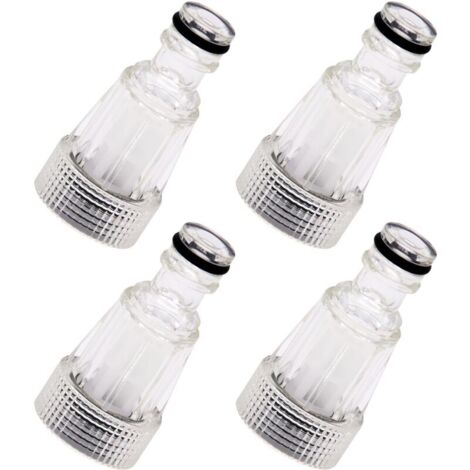4 filtros de agua para hidrolavadoras, filtro para manguera de jardín, bomba, jardín, accesorios para hidrolavadoras