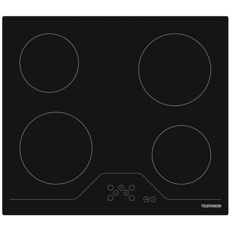 4-flammiges cerankochfeld, 59 cm, 6000 w - Telefunken - TK60V4ATT