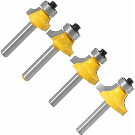 4 Fraises À Défoncer En Carbure Fraise À Rainurer 8Mmnettoyage Fraise Fraise Pour Bois Outil De Travail Du Boismitre Router Bit 8Mm, Pour Portes, Tables, Étagères, Armoires, Bois Bricolage