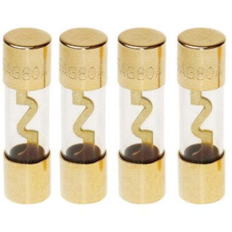 4 Fusibles AGU dore 38mm 80A