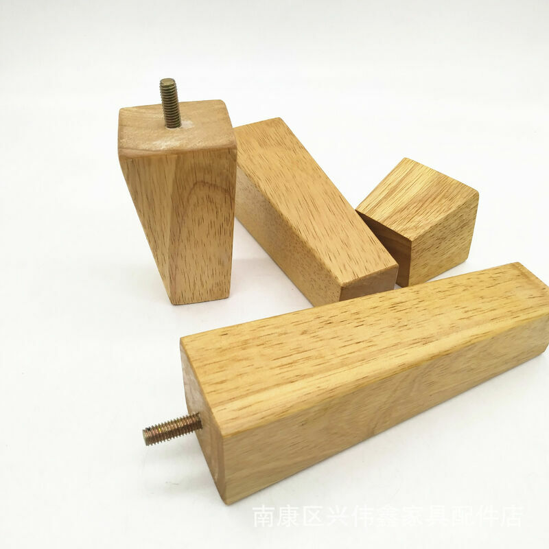 Volavo - 4 gambe dritte in legno per mobili, 5 cm