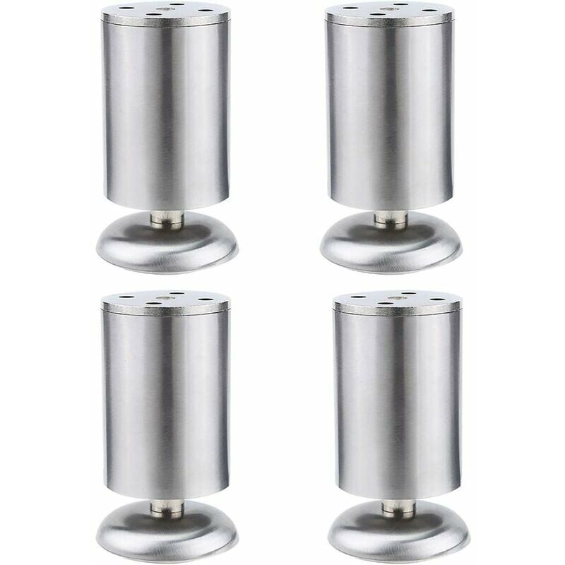 4 gambe per mobili da 150 mm con piedini rotondi