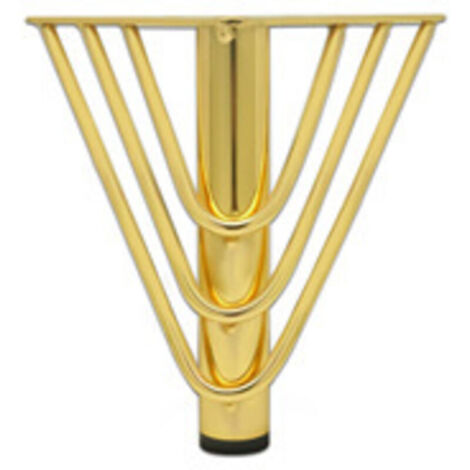 4 gambe per mobili in metallo color oro, 15 cm, gambe di ricambio moderne per divani, gambe per tavolino da caffè, porta TV, mobiletto da bagno