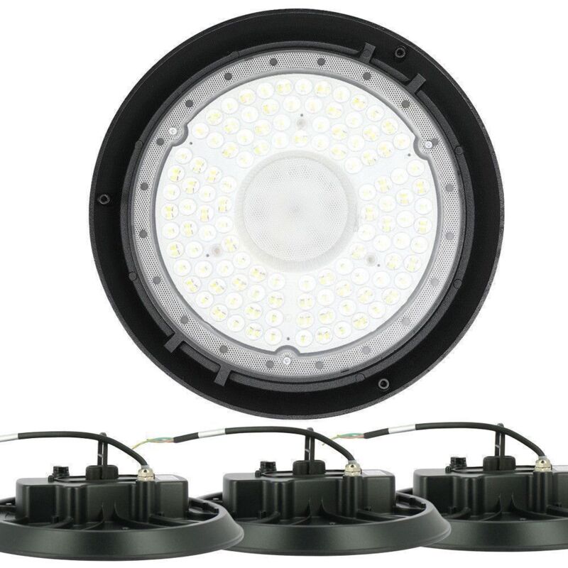 Arum Lighting - 4 Gamelles suspension industrielle doyle ufo 150W IP65