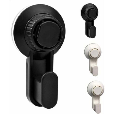 4 ganci a ventosa, ganci per asciugamani, ganci a ventosa con ventosa e clip di fissaggio stabile per bagno, soggiorno, cucina, max 5 kg - Fei Yu