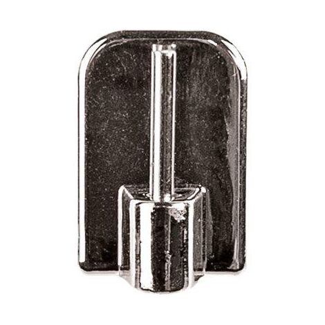 4 GANCI ADESIVI PLASTICA CROMO