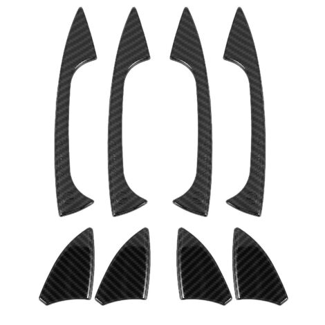4 garnitures de poignée de porte de voiture en fibre de carbone ABS pour Mercedes-Benz Classe A GL, ML et C (W204, X204, W176) - Accessoires auto