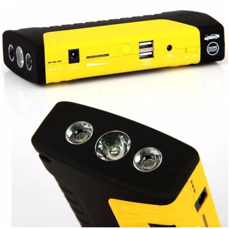 Trade Shop Traesio - Avviatore Portatile Di Emergenza Booster Starter Per Accensione Batteria Auto -