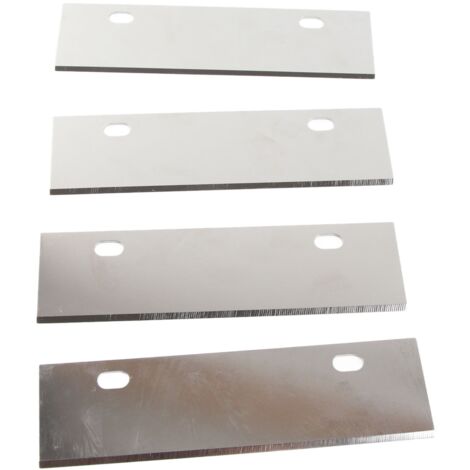 4 Grillreinigerklingen, Ersatzteile, Edelstahl, 15,2 x 4,6 cm, robust und langlebig für die Reinigung von Grills und Grills.