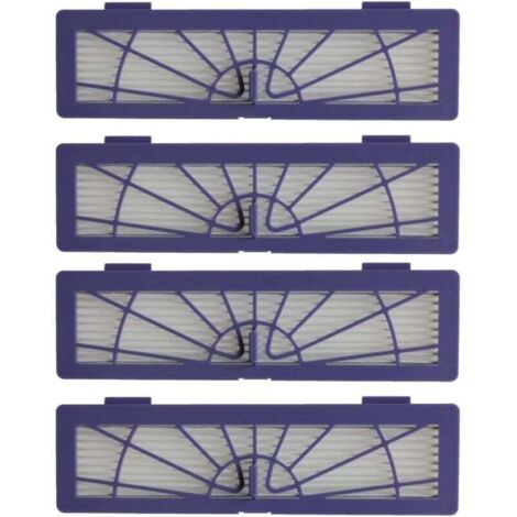 4 hochwertige Ersatzfilter passend für Neato Botvac, Neato Botvac Roboterstaubsauger, 4 Botvac HEPA-Leistungsfilter, Neato BotVac-Serie, D-Serie und Connected-Serie, 20055