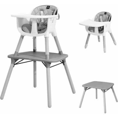 4 in 1 Baby Highchair Infant Feeding Seat Kids Table&Chair Set W/Adjustable Tray