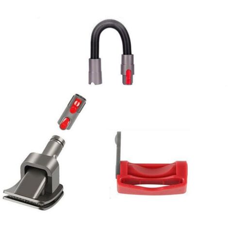 4-in-1 Bürstenkopf-Set für Dyson V15/V11/V10/V8/V7/V6 Staubsauger (rote Schaltersperre)