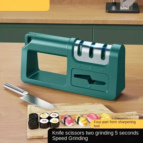 4-in-1 Diamantmesserschärfer – Handwerkzeug für Scheren und Klingen, schnelles Schärfen, kompakt, präzise & vielseitig