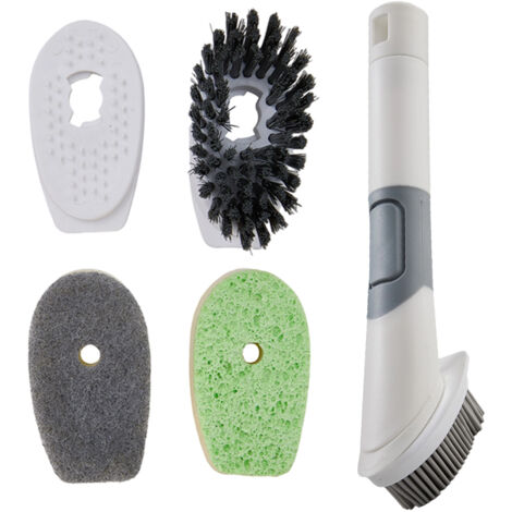 4 in 1 Dish Brush with Detergent Dispenser