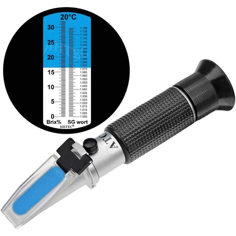 4-in-1 Frostschutz Refraktometer Ethylenglykol, Propylenglykol, für Kühlwasser Gefrierpunkt, Scheibenwasser, AdBlue, Batterie