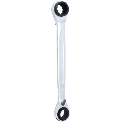 4 in 1 GEARplus umschaltbar Doppel-Ratschenringschlüssel, 14x17x18x19mm