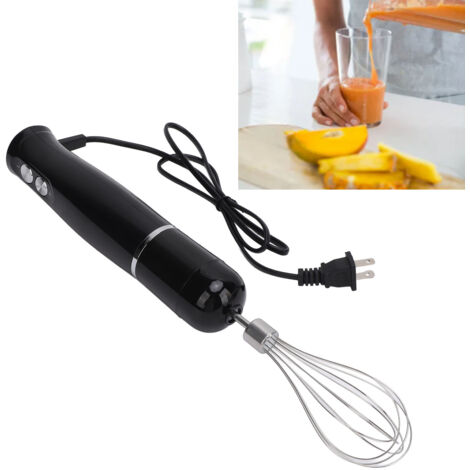 4-in-1 Küchenmaschine, 2-stufiger Stabmixer, leistungsstark und leise, ABS + Edelstahl, mit Behälter und Zubehör