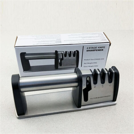 4-in-1 Manual Knife Sharpener, Kitchen Knife Sharpener, Professional Knife Sharpener, Kitchen Knife Sharpener