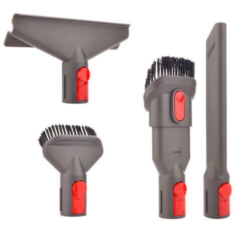 4-in-1 Staubsauger-Zubehörset für Dyson V7, V8, V10, V11, V12 und V15, mit V6-Adapter und Wandhalterung