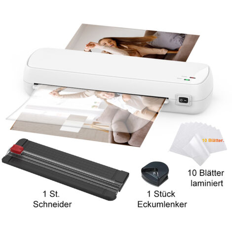 4-In-1Laminator Machine,It has Quick Warm-Up, Fast Laminating Documentation and Photos, Increases Their Long-Term Color Preservation. Suitable for Family, Office and School，A4/A5/A6 Size