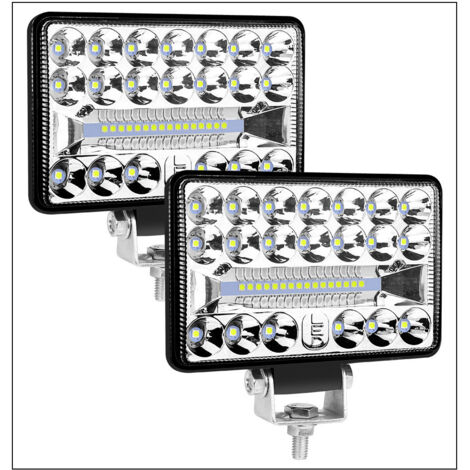 4-inch heavy-duty work light, two 108W LED strips, high coverage, waterproof, suitable for trailers, forklifts, excavators, bulldozers, road rollers, cranes, and tractors.