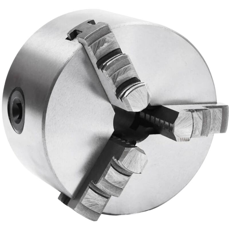 3 Jaw Self-Centering Lathe Chuck 100 mm Steel Vidaxl