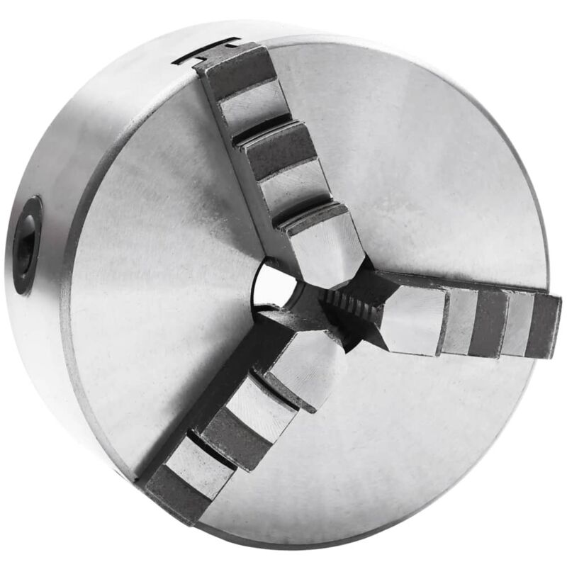 3 Jaw Self-Centering Lathe Chuck 125 mm Steel Vidaxl