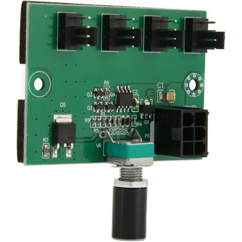 4-Kanal 12V PWM-Controller für Computerlüfter – Drehzahlverstellbarer Hub für PC