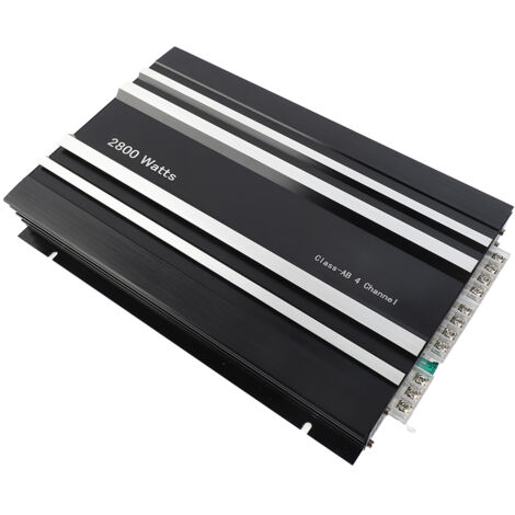 4-Kanal-Auto-Verstärker der Klasse AB [400W Hochleistungsverstärker] [Schwarze Aluminiumlegierung]