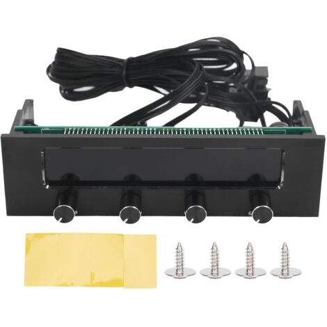 4-Kanal-Lüftersteuerung mit LCD-Bildschirm für PC - STW-6041