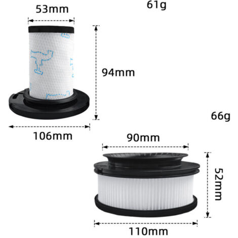 4 Kit di filtrazione per aspirapolvere Rowenta X-Force Flex 11.60, 12.60, 14.60 e 15.60 per RH98xx (filtro post-motore di ricambio ZR009008 e filtro separatore in schiuma ZR009007)