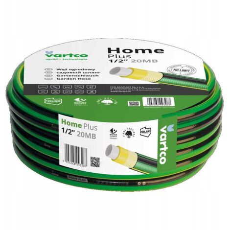 4-LAGIGER GARTENSCHLAUCH 50 m 1/2" HOME PLUS VARTCO