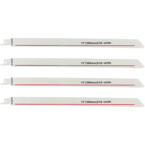 4 Lames de Scie Alternative HSS pour Bois et Élagage, 14 Dents par Pouce, Outil de Menuiserie Polyvalent