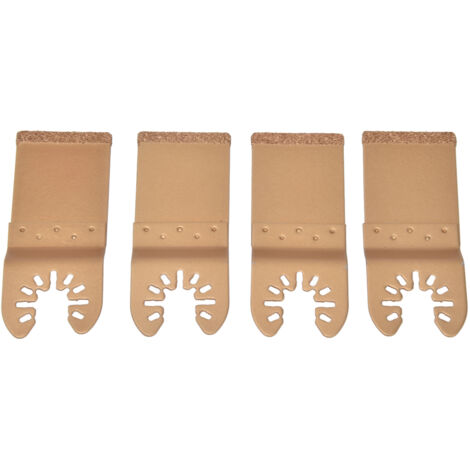 4 Lames de Scie Oscillante Carbure Universelles pour Bois et Plastique, Idéales pour Découpes et Ouvertures