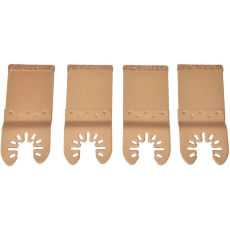 4 Lames de Scie Oscillante Carbure Universelles pour Bois et Plastique, Idéales pour Découpes et Ouvertures