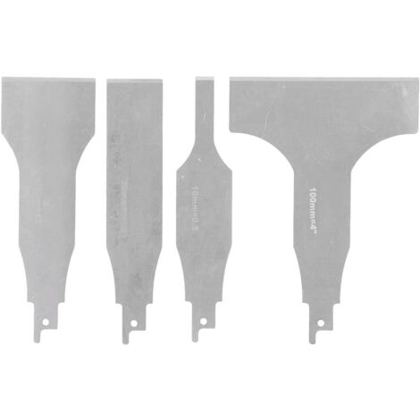 4 Lames Grattoir pour Scie Alternative, Outils de Nettoyage en Acier Inoxydable pour Carrelage et Sol Béton