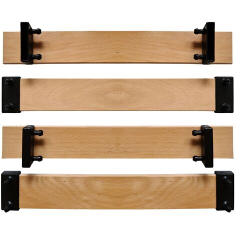 4 lattes de 66 cm 660 x 53 x 8 mm avec 8 embouts a clipser, latte de lit sommier bz clic clac cadre, SCM Créations